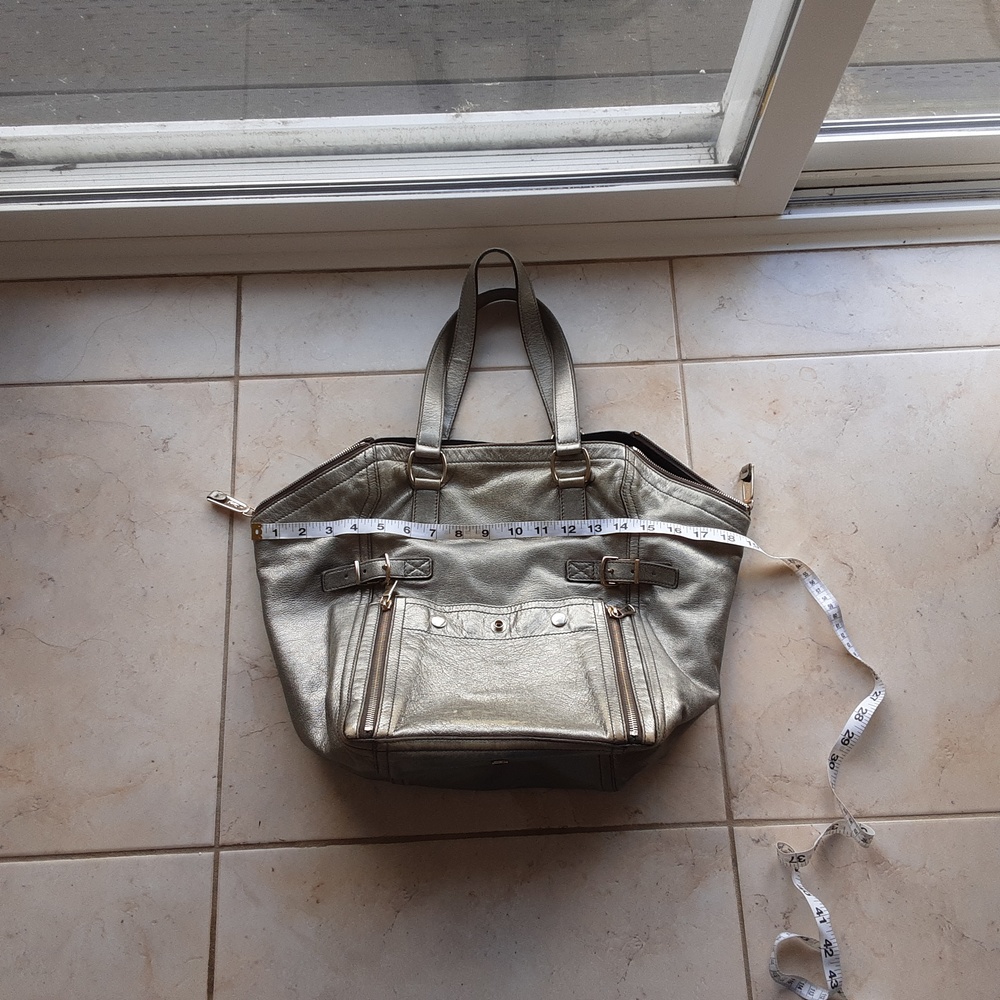 Ysl Silver Large Rive Gauche Handbag - image 3